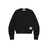 プラフ Rネック クロップニット (5COLOR)