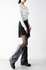 Marsh Off-Shoulder Layered T-Shirt