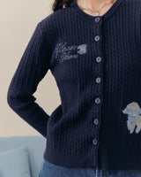 Jellambie cardigan | with cross stitch embroidery