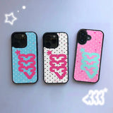 <333* ドットパターンMagSafe iPhoneケース