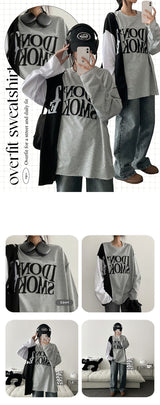 Smoke Colored Slotted Long Sleeve T-shirt