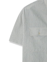 Double pocket checked crop shirts 3color