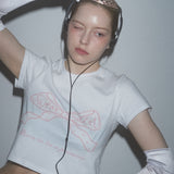 SW'S RIBBON T- SHIRTS - WHITE