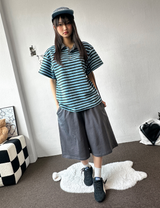 Iron High Quality Wide Basic Bermuda 4 Color