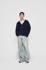 24FW COATING WASHING WIDE DENIM PANTS LIGHT BLUE