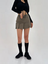[WITH BUILT-IN SHORTS] フォーシーズン ローカンカン ミニスカート - 3 COLOR