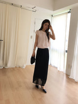 Masion tie maxi skirt