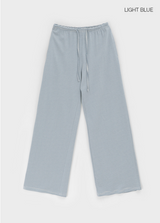 [B-BASIC] Summer Stripe Wide Banded Pants