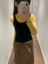 Slit button-up sleeveless(3color)