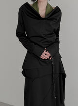 Ab Cowl Neck Blouse
