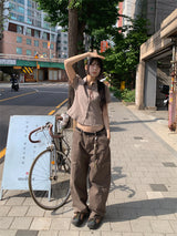 ジッパーワイドトラウザーパンツ (3C)