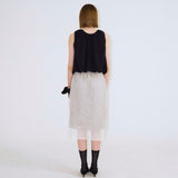 Crinkle Sheer Skirt - 2colors