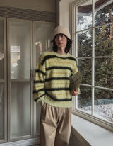 Leni Stripe Angora Knit