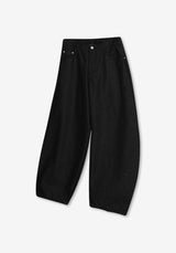 OF Non-Fade Curved Denim Pants