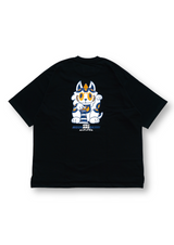 マネキ‐カイジュウブラック Tシャツ (BLK)