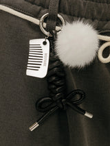 MINK ROPE KEYRING / BLACK