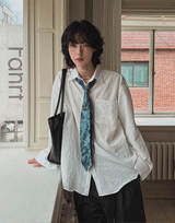 Nation seersucker overfit shirt