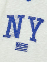 NY FLAG V-NECK KNIT IVORY