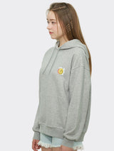 Korean Smile Hoodie Gray
