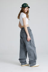 CARPENTER LOOSEFIT DENIM PANTS GRAY