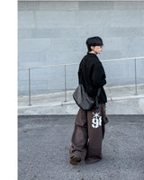Drain Patch Work Shirt Jacket