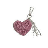 cupid heart keyring (pink)