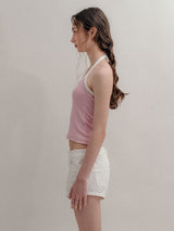 Ribbed Halter Top_Pink