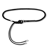2way rope belt black