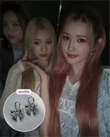 Adorable Ribbon Huggies Piercing - Silver
