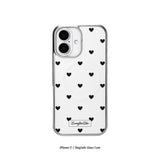 [MADE]black love dot MagSafe Glass phonecase