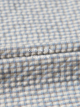 Double pocket checked crop shirts 3color