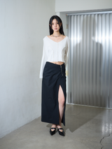 Dolman Sleeve Top White