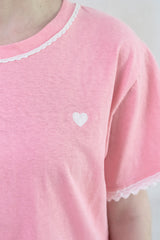 Petit Love Crop T-shirt [Pink]