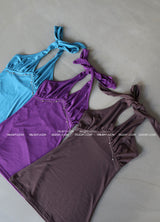 Cubic Halterneck Long Sleeveless