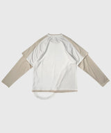 BICOLOR LAYERED LONG TEE