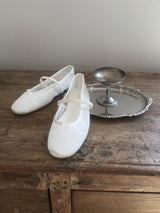 Lace see-through flats