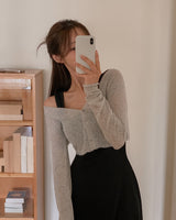 Aven see-through linen cardigan