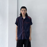 Mottled Wash Drop-Shoulder Shirt