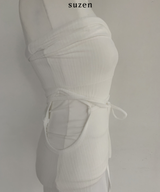 Polyna cut-out strap dress (white)