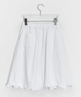 Brikin Cotton Midi Frill Skirt