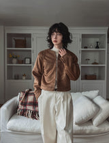 Paul No Collar Wool Jacket