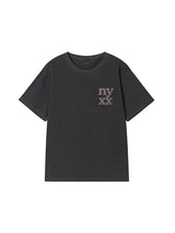 LACE LOGO TEE CHARCOAL