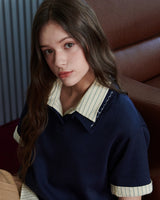 ロゴピケポロシャツ [NAVY]
