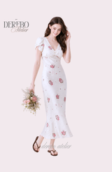 Florayu Flower V Long Dress