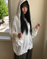 オク シアー フーデッド ジップアップ