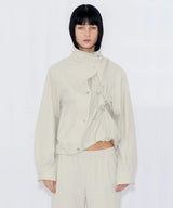DRAWSTRING TRACK JACKET