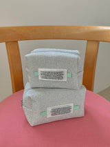 hucha silver cosmetic pouch