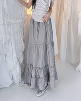 Pure Lace Frill Long Skirt