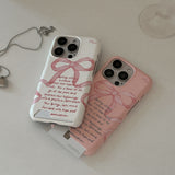[Mademoment] spring lettering design iphone card case