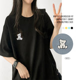 ホワイトベアエンブロイダードショートスリーブTシャツ